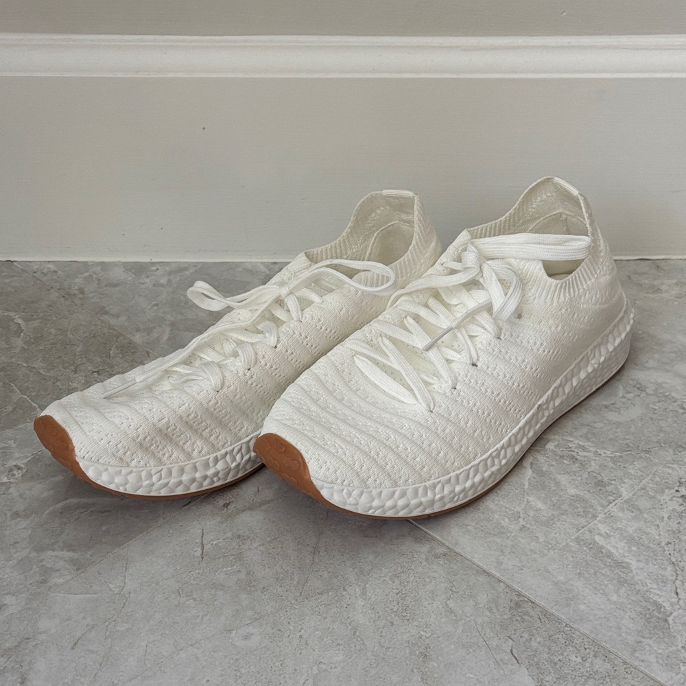 White Knit Sneakers